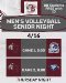 Men's Volleyball Senior Night Thursday, April 16